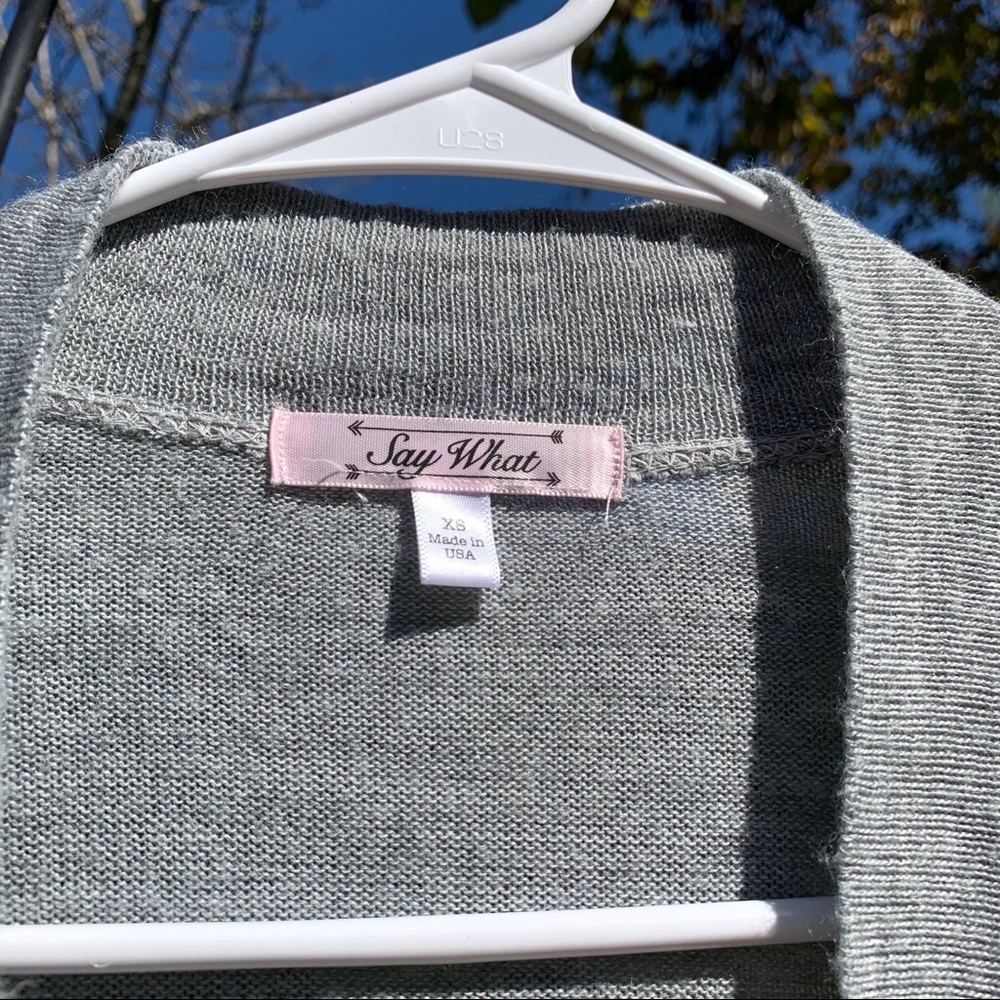 Gray Cardigan - Picture 2 of 3